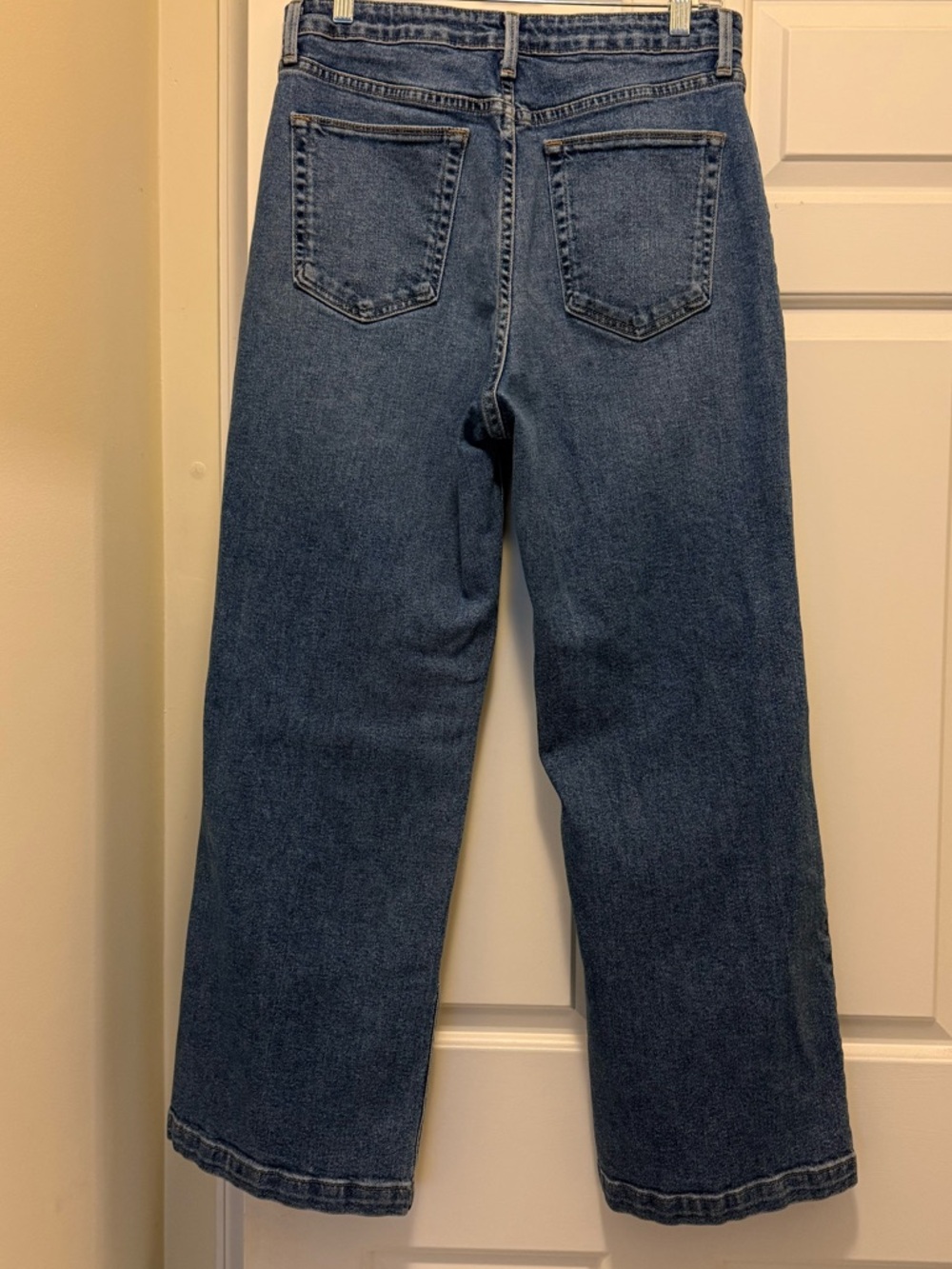 Just Black Denim Sailor Patch Pocket Wide Leg Jeans Size 31 - Picture 2 of 8